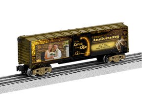 Personalized Happy Anniversary Boxcar